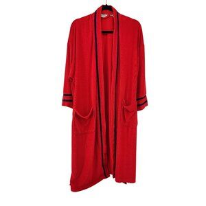 Vintage Christian Dior Men's Red Robe Terry Cloth Size OS